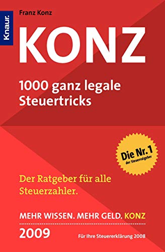 9783426781869: Konz - 1000 ganz legale Steuertricks