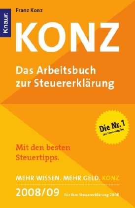 9783426781876: Konz - Das Arbeitsbuch zur Steuererklrung