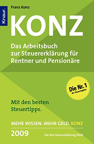 Beispielbild fr KONZ. Das Arbeitsbuch zur Steuererklrung fr Rentner und Pensionre zum Verkauf von Buchkontor Zossen