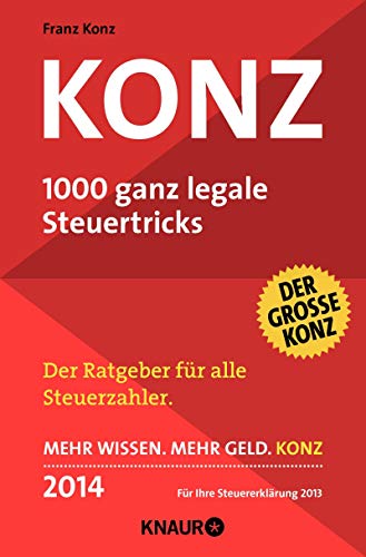 9783426786291: Konz: 1000 ganz legale Steuertricks