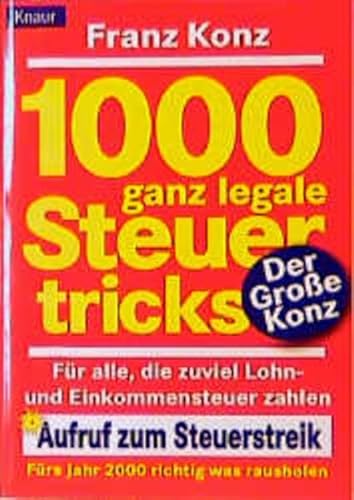 9783426822906: 1000 ganz legale Steuertricks