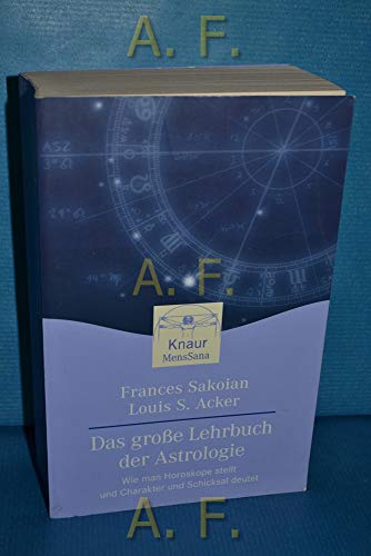 Beispielbild fr Das groe Lehrbuch der Astrologie zum Verkauf von medimops