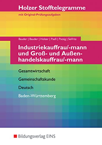9783427007203: Stofftelegramme Industriekauffrau/mann. Neu. Baden-Wrttemberg