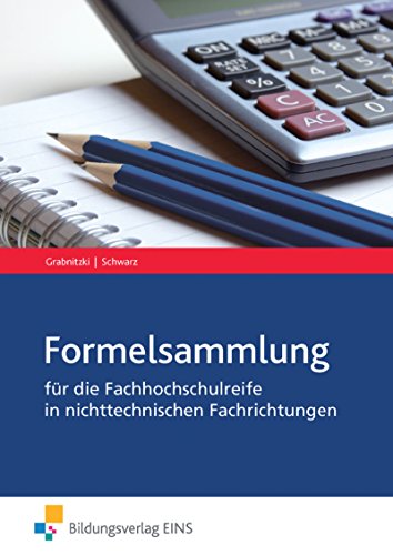 9783427485797: Formelsammlung: Mathematik fr die Fachhochschulreife in nichttechnischen Fachrichtungen Formelsammlung