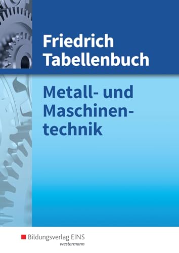 Friedrich Tabellenbuch, Metall- und Maschinentechnik / 168. Auflage 2008 - Friedrich, Wilhelm (Begründer des Werks) und Antonius (Herausgeber) Lipsmeier