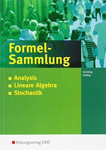 9783427530176: Analysis - Stochastik - Lineare Algebra - Analytische Geometrie 1: Formelsammlung fr die Allgemeine Hochschulreife