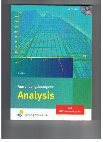 9783427600176: Analysis. Anwendungs- und berufsbezogen. Lehrbuch