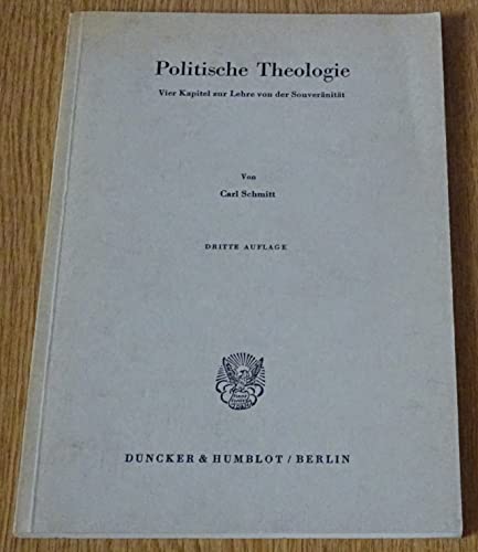 9783428013272: Politische Theologie