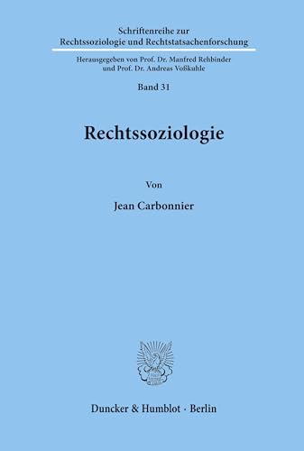 9783428031009: Rechtssoziologie. (Schriftenreihe zur Rechtssoziologie und Rechtstatsachenforschung)