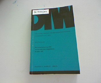 Die Landwirtschaft Der Ddr VOR Und Nach Ihrer Umgestaltung Im Jahre 1960 (German Edition) (9783428039807) by Lambrecht, Horst