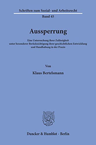 Imagen de archivo de Aussperrung. a la venta por Antiquariat  Werner Haschtmann
