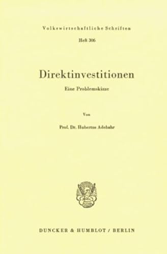 Direktinvestitionen.