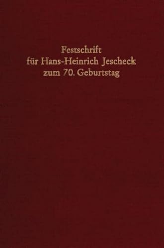 Festschrift für Hans-Heinrich Jescheck zum 70. Geburtstag. - Theo Vogler