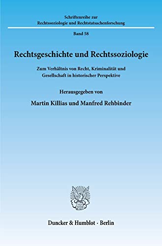 Beispielbild fr Rechtsgeschichte und Rechtssoziologie. zum Verkauf von SKULIMA Wiss. Versandbuchhandlung