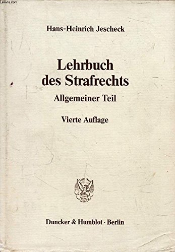 Stock image for Lehrbuch des Strafrechts. Allgemeiner Teil for sale by medimops