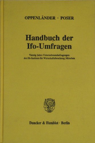 Handbuch der Ifo-Umfragen.