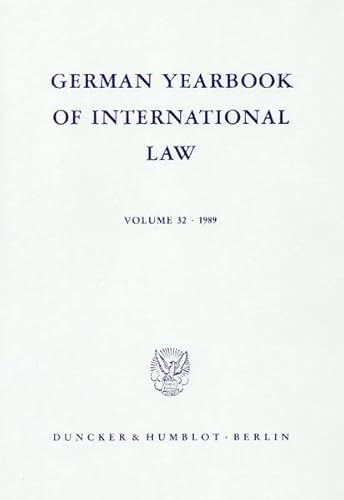 Stock image for German Yearbook of International Law / Jahrbuch fr Internationales Recht. for sale by SKULIMA Wiss. Versandbuchhandlung