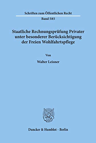Beispielbild fr Staatliche Rechnungsprfung Privater. zum Verkauf von Antiquariat  Werner Haschtmann