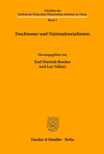 9783428070084: Faschismus und Nationalsozialismus.