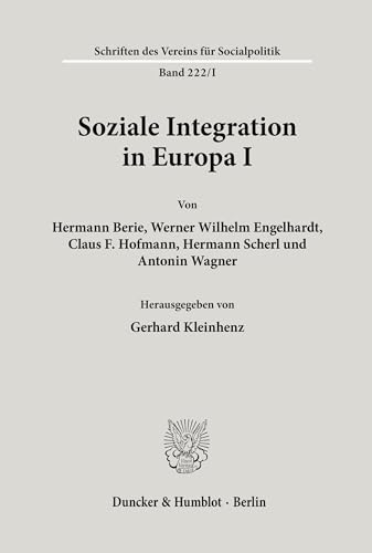 Stock image for Soziale Integration in Europa I for sale by medimops