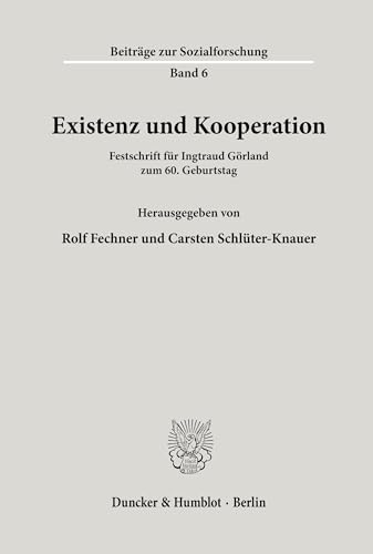 Stock image for Existenz und Kooperation. for sale by SKULIMA Wiss. Versandbuchhandlung