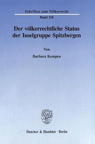 Der völkerrechtliche Status der Inselgruppe Spitzbergen.