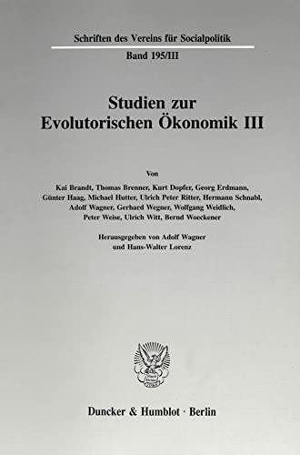 9783428084944: Studien Zur Evolutorischen Okonomik: Evolutorische Mikro Und Makrookonomik