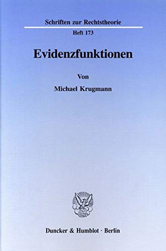 Imagen de archivo de Evidenzfunktionen. a la venta por Kloof Booksellers & Scientia Verlag
