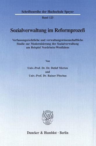 Stock image for Sozialverwaltung im Reformproze. for sale by SKULIMA Wiss. Versandbuchhandlung