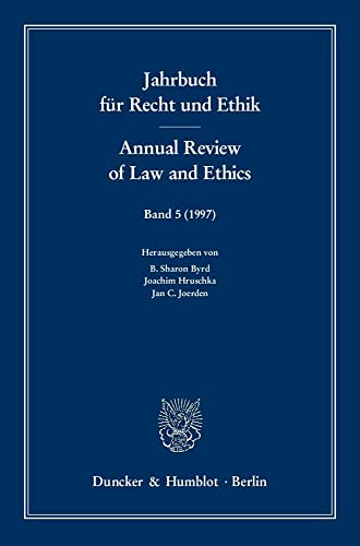 9783428091034: Themenschwerpunkt: 2 Jahre Kants Metaphysik Der Sitten/ 2th Anniversary of Kant's Metaphysics of Morals: Bd. 5 (1997). Themenschwerpunkt: 2 Jahre ... Und Ethik/ Annual Review of Law and Ethics)