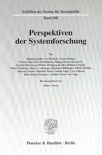 9783428099702: Perspektiven Der Systemforschung (German Edition)