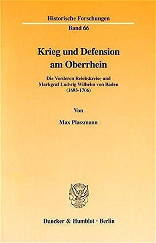 Beispielbild fr Krieg und Defension am Oberrhein. zum Verkauf von SKULIMA Wiss. Versandbuchhandlung
