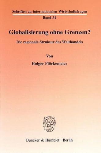 Stock image for Globalisierung ohne Grenzen? for sale by SKULIMA Wiss. Versandbuchhandlung