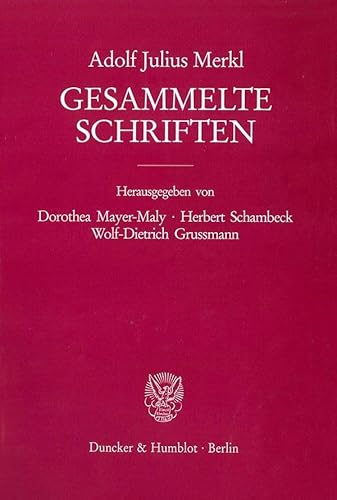 9783428106615: Gesammelte Schriften: Zweiter Band: Verfassungsrecht - Volkerrecht. Zweiter Teilband (German Edition)