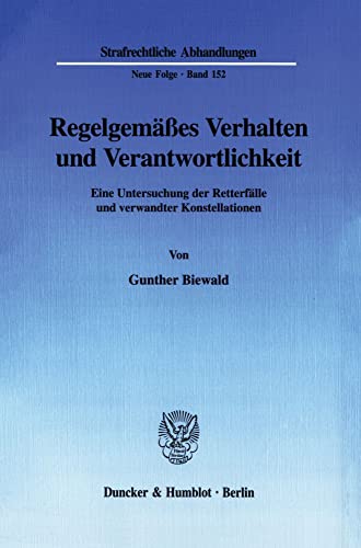 Stock image for Regelgemes Verhalten und Verantwortlichkeit. for sale by SKULIMA Wiss. Versandbuchhandlung