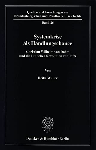 Beispielbild fr Systemkrise als Handlungschance. zum Verkauf von SKULIMA Wiss. Versandbuchhandlung