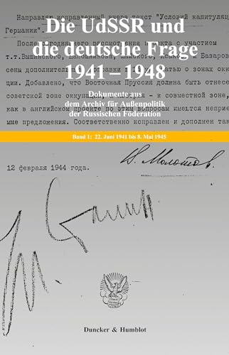 Die UdSSR und die deutsche Frage 1941–1948. - Laufer, Jochen P.|Laufer, Jochen P.|Kynin, Georgij P.|Kynin, Georgij P.|Knoll, Viktor