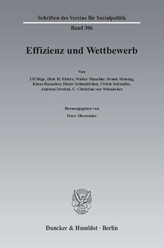 9783428117352: Effizienz Und Wettbewerb