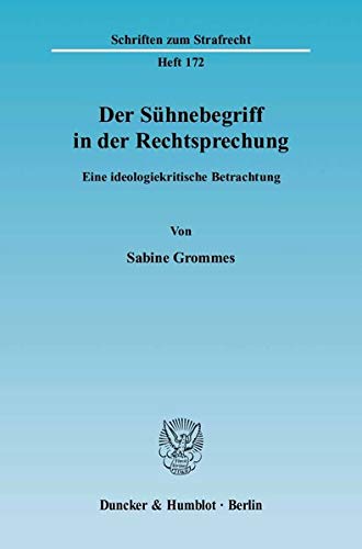 Stock image for Der Shnebegriff in der Rechtsprechung. for sale by SKULIMA Wiss. Versandbuchhandlung