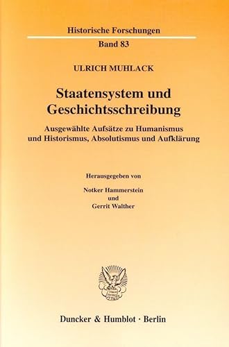 Beispielbild fr Staatensystem und Geschichtsschreibung. zum Verkauf von SKULIMA Wiss. Versandbuchhandlung