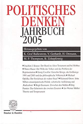 9783428121311: Politisches Denken. Jahrbuch 2005: 15