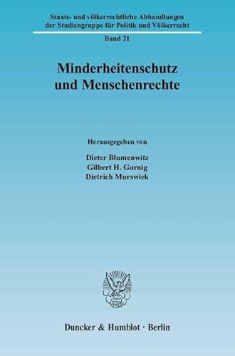 Stock image for Minderheitenschutz und Menschenrechte. for sale by SKULIMA Wiss. Versandbuchhandlung