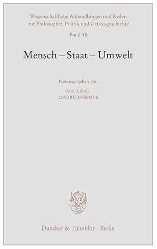 Stock image for Mensch - Staat - Umwelt. for sale by SKULIMA Wiss. Versandbuchhandlung