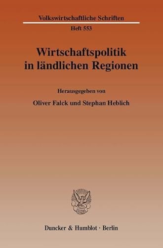 9783428126408: Wirtschaftspolitik in Landlichen Regionen