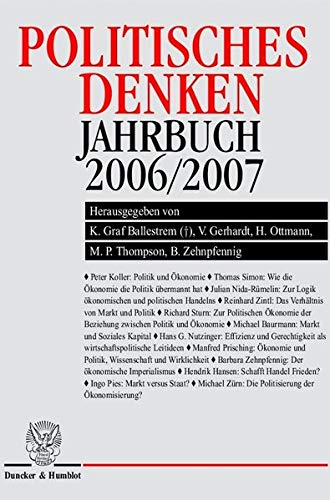 9783428126729: Politisches Denken. Jahrbuch 2006/2007: 16/17