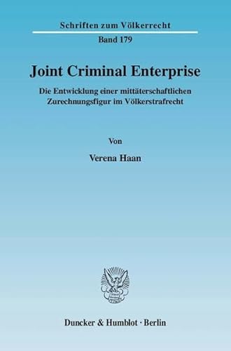 Stock image for Joint Criminal Enterprise. for sale by SKULIMA Wiss. Versandbuchhandlung