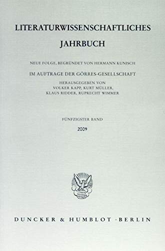 9783428130658: Literaturwissenschaftliches Jahrbuch: 5. Band (29): 50