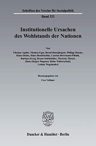 Stock image for Institutionelle Ursachen des Wohlstands der Nationen for sale by Buchpark