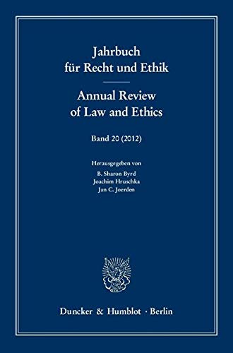 9783428139606: Jahrbuch Fur Recht Und Ethik / Annual Review of Law and Ethics: Bd. 2 (212). Themenschwerpunkt: Recht Und Ethik Im Werk Von Jean-Jacques Rousseau / Law and Ethics in Jean-Jacques Rousseau's Works