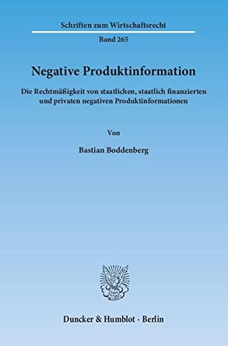 Negative Produktinformation.